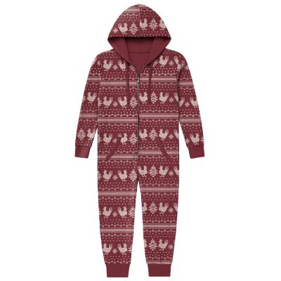 Goodie Two Sleeves Youth Onesie Merry Chickmas Sleeper Pajamas