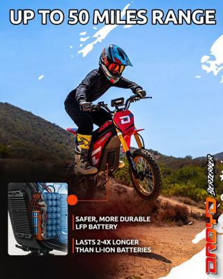 Image showing  Berzerker Electric Dirtbike, Red