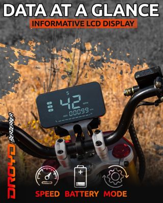 Image showing 6 th Droyd Berzerker Electric Dirtbike, Red