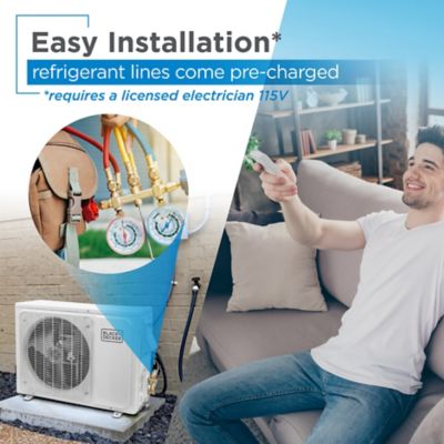 Image showing  9,000 BTU Smart Mini Split Air Conditioner with Heat