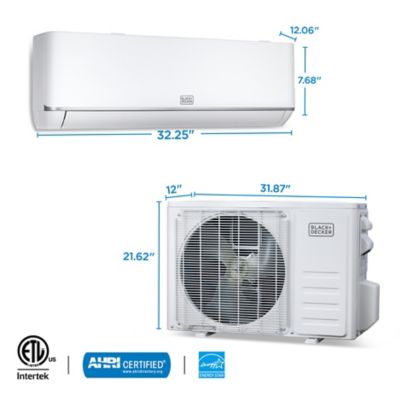 Image showing 6 th Black & Decker 9,000 BTU Smart Mini Split Air Conditioner with Heat