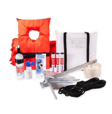 KJM Boater Safety Kit, For Boats Up to 19 Foot In Length, 42100