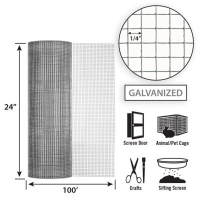 Image showing  24x100 1/4 Hardware Cloth