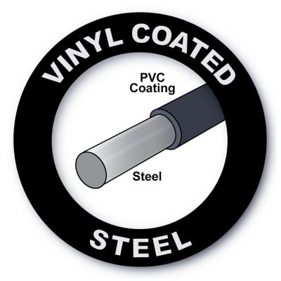 Image showing  48x50 3x2 16ga Black PVC