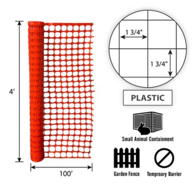 Image showing  4 x 100 Orange Safety Fence