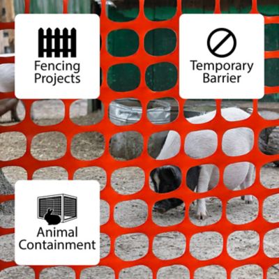Image showing  4 x 100 Orange Safety Fence