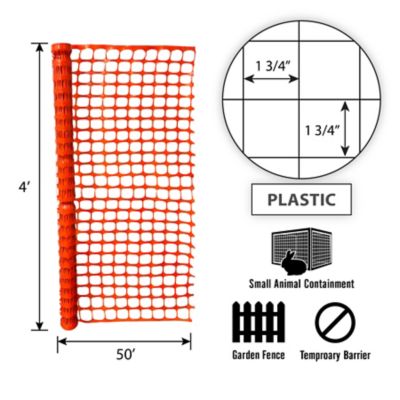 Image showing  4 x 50 Orange Safety Fence