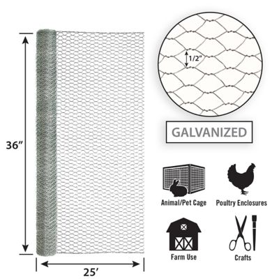 Image showing  36x25 1/2 in. Aviary Netting GBW