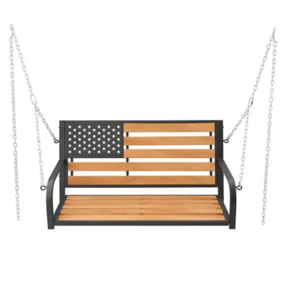 Red Shed 2-Person Americana Porch Swing, 300 lb. Capacity
