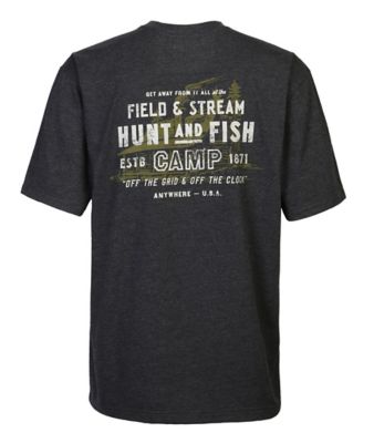 Field & Stream Men's Hunting Fishing Camping Crew Neck Short-Sleeve Work T-Shirt