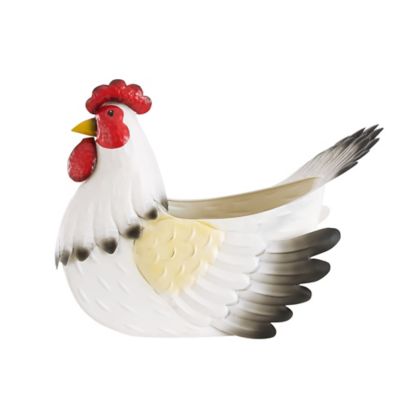 Image showing  16 in. Metal Hen Decor