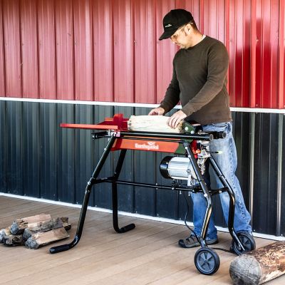 Image showing  5-Ton Electric Log Splitter with Stand and Tray