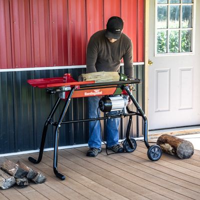 Image showing  5-Ton Electric Log Splitter with Stand and Tray
