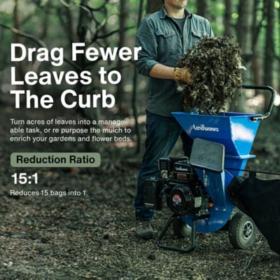 Image showing  Wood Chipper Shredder Mulcher, 7HP 3 in 1 Multi-Function, 3 in. Max Capacity