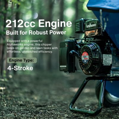 Image showing  Wood Chipper Shredder Mulcher, 7HP 3 in 1 Multi-Function, 3 in. Max Capacity