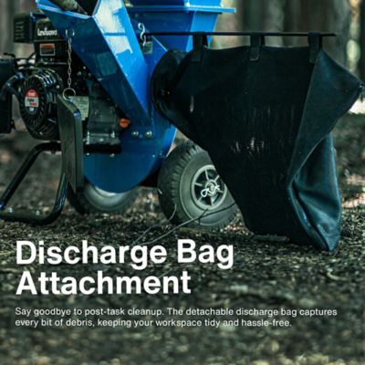 Image showing 6 th Landworks Wood Chipper Shredder Mulcher, 7HP 3 in 1 Multi-Function, 3 in. Max Capacity