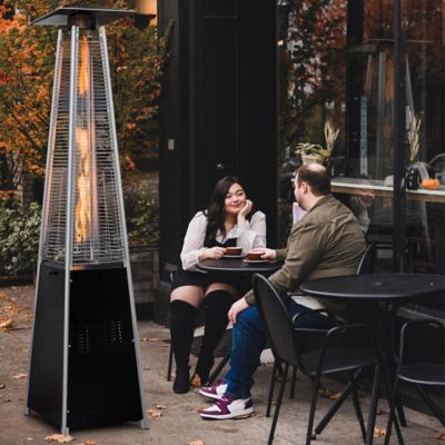 Image showing  48,000 BTU Pyramid Patio Heater for Outdoor Use with Wheels Ideal for Backyard Balcony 6-8 people