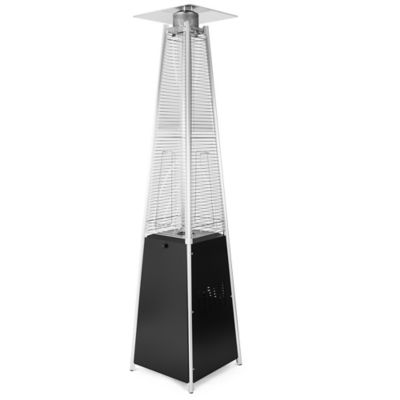 Image showing 9 th OuterMust 48,000 BTU Pyramid Patio Heater for Outdoor Use with Wheels Ideal for Backyard Balcony 6-8 people