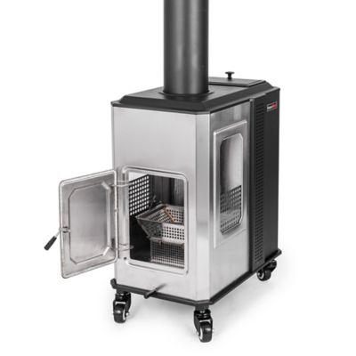 Image showing 9 th OuterMust 110,000 BTU Pellet Patio Heater for Outdoor Use With Tempered Glass Window Ideal for Backyard