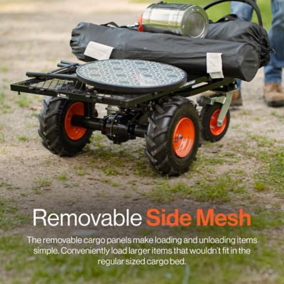 Image showing  Electric Utility Cart with Lead Acid AGM Battery, 660 lb. Load & 1000 lb. Hauling Capacity