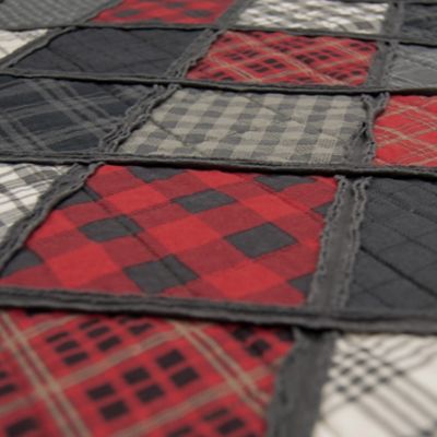 Image showing  Lumberjack Quilted Cotton Decorative Throw