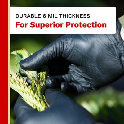 Image showing 5 th The Harvest Company Nitrile Gloves 6 mil Heavy-Duty Micro Diamond Texture 100 ct., 1 pk.