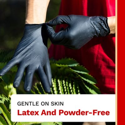 Image showing 6 th The Harvest Company Nitrile Gloves 6 mil Heavy-Duty Micro Diamond Texture 100 ct., 1 pk.