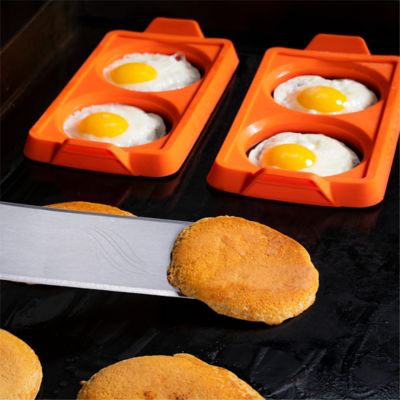 Image showing 1 th Blackstone 2 Section Egg Ring Tray 3-Pack