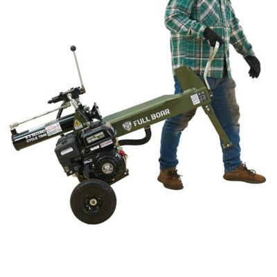 Image showing  20 Ton 209Cc Gas Log Splitter, Auto-Return Valve, 2 Stage Pump, Wide-Angle Wedge, Heavy-Duty Push Design