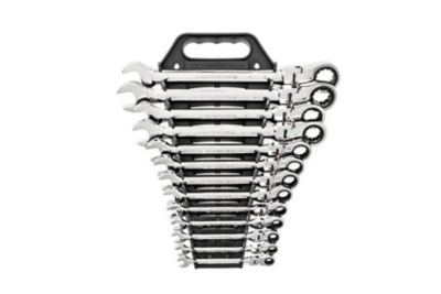 Image showing 5 th GEARWRENCH 13 pc. 72T 12 Point Flex Head Ratcheting Combination SAE Wrench Set