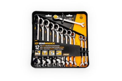 Image showing  12 pc. 72T 12 Point Reversible Ratcheting Combinatin Metric Wrench Set
