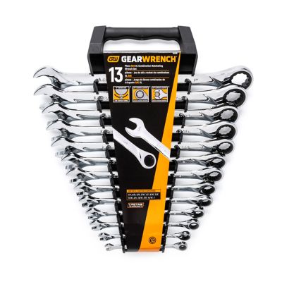 Image showing 5 th GEARWRENCH 13 pc. 72T 12 Point XL Ratcheting Combination SAE Wrench Set