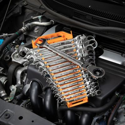 Image showing  16 pc. 72T 12 Point Flex Head Ratcheting Combination Metric Wrench Set