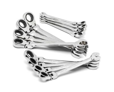 Image showing  12 pc. 72T 12 Point Flex Head Ratcheting Combination Metric Wrench Set