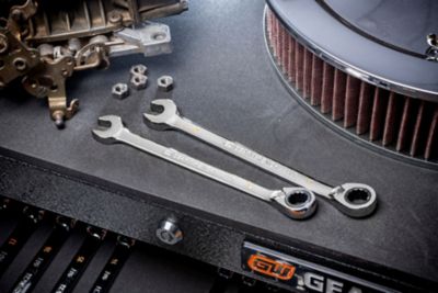 Image showing  16 pc. 90T 12 Point Metric Reversible Ratcheting Wrench Set