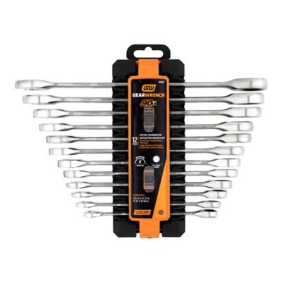 Image showing  12 pc. 90T 12 Point Metric Combination Ratcheting Wrench Set