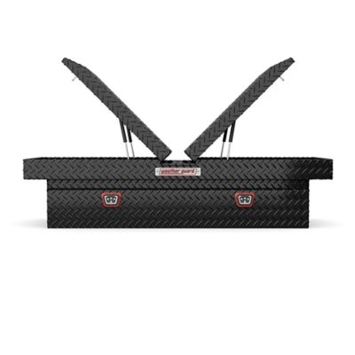 Image showing 7 th Weather Guard Gull Wing Truck Box, Aluminum, Full Extra Wide, 15.3 cu ft