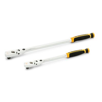 Image showing  2 pc. 1/4 in. and 3/8 in. Drive 120XP Dual Material Handle Locking Flex Head Ratchet Set