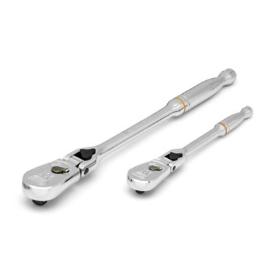 Image showing  2 pc. 1/4 in. and 3/8 in. Drive 90T Locking Flex Head Teardrop Ratchet Set
