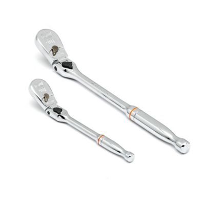 Image showing  2 pc. 1/4 in. and 3/8 in. Drive 90T Locking Flex Head Teardrop Ratchet Set