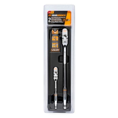 Image showing  2 pc. 1/4 in. and 3/8 in. Drive 120XP Locking Flex Head Ratchet Set