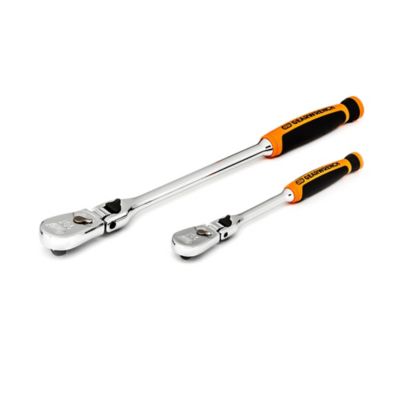 Image showing  2 pc. 1/4 in. and 3/8 in. Drive 90T Dual Material Locking Flex Head Teardrop Ratchet Set