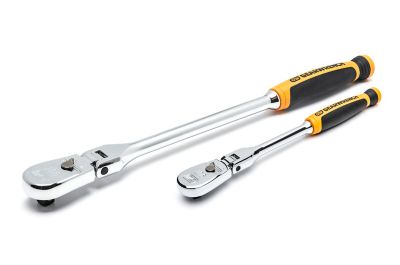 Image showing  2 pc. 1/4 in. and 3/8 in. Drive 90T Dual Material Flex Head Teardrop Ratchet Set