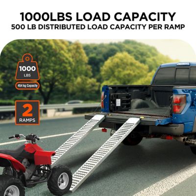 Image showing  Heavy-Duty Steel Loading Ramps, 1000 lb., 72 in. x 9 in.