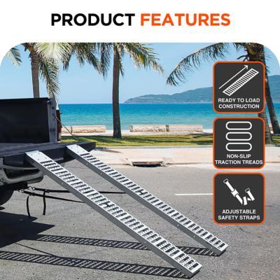 Image showing 5 th Rockland Heavy-Duty Steel Loading Ramps, 1000 lb., 72 x 9in.