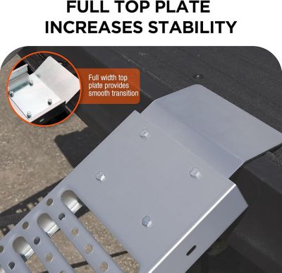 Image showing 5 th Rockland 72 x 9in. Tri-Fold Steel Truck Ramps, 1000 lb. Capacity