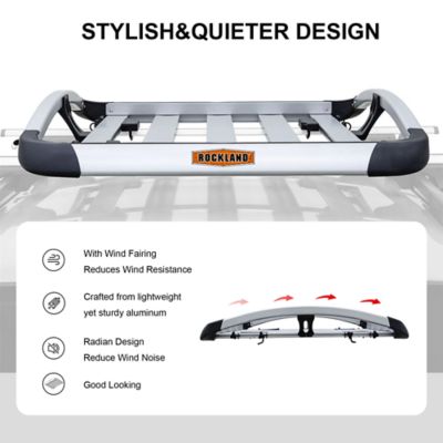 Image showing  200 lb. Roof Rack, Aluminum Rooftop Cargo Basket