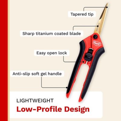 Image showing  6 in. Titanium Straight Blade Pruner, Premium Quality with Anti-Slip Soft.-Gel Handles, 1 pk.