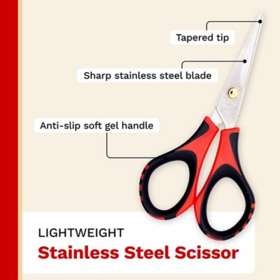 Image showing  5 in. Stainless Steel Multi-Purpose Scissor with Comfortable Grips, 1 pk.