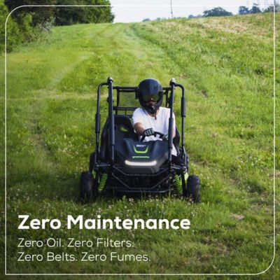 Image showing 6 th Greenworks 60V 2-Seater Go Cart with 8Ah Batteries & Charger